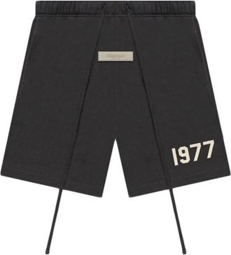 Fear of God Essentials Shorts 1977 Iron - Heren - Korte Broeken - Zwart - S - Korte Broeken