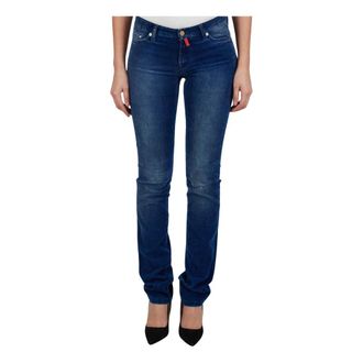 Kiton Slim-fit Jeans, female, Blue, Size: S Cotton Jeans