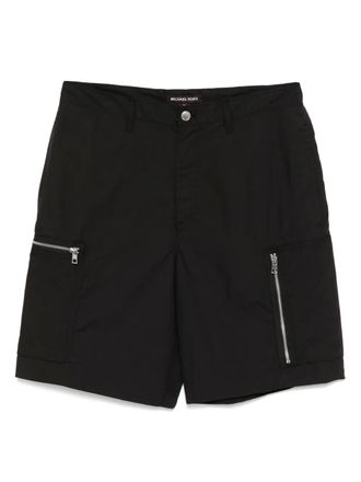 Michael Kors poplin zip cargo shorts - men - Cotton - 30 - Black