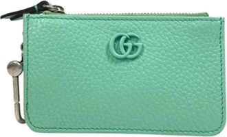 Gucci Tweedehands leren portemonnees - Dames - Vintage Accessoires - Groen - ONE Size - Vintage