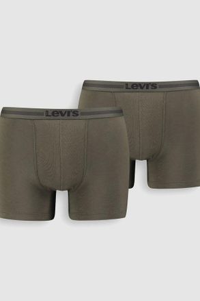 Levi's Boxer parigamba Levis - Confezione da 2 - Uomo - 2XL - Khaki / Khaki