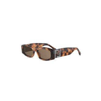 Fendi Sunglasses, unisex, Brown, Size: 54 MM Sunglasses