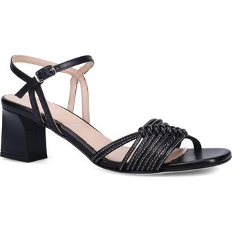 Ron White Kerianne Ankle Strap Sandal in Onyx at Nordstrom, Size 10-10.5Us