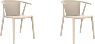 Resol Sillas Woody Flat Resol Pl&aacute;stico Marfil (pack De 2)