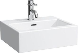 Laufen Laufen - Living City Lavabo Con Enjuague Manual, 1 Agujero De Grifo