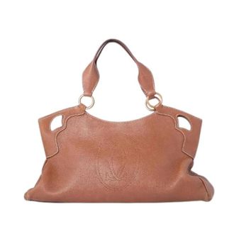 Cartier Pre-owned Vintage Handbag - Dames - Vintage Handtas - Bruin - ONE Size - Leer - Vintage