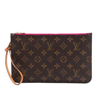 Louis Vuitton Pre-owned Clutches, female, Brown, Size: ONE SIZE Pre-owned Neverfull Pouch