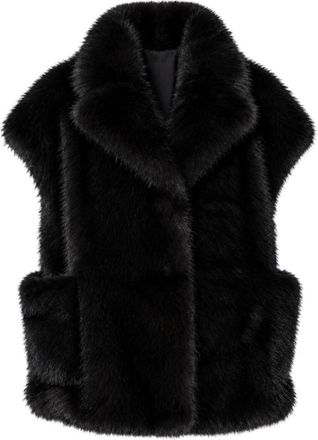 Liviana Conti Gilet in ecopelliccia Rian - - Jackets - Donna - Nero - M