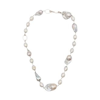 Jil Sander Accessoires, Dames, Grijs, ONE Size, Grainy Necklace 2