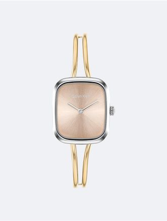 Calvin Klein Womens Brushed Dial Bangle Watch - Metallic - OS