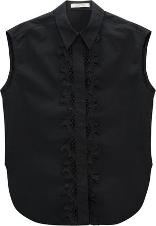 Dorothee Schumacher Poplin Power Blouse - Dames - Overhemden - Zwart - L - Overhemden