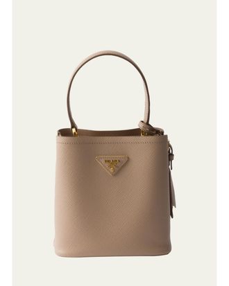 Prada Panier Saffiano Leather Top-Handle Bag