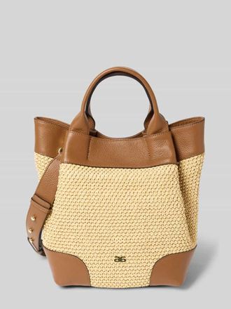 Abro Abro Handtasche in Flecht-Optik in Beige, Gr&ouml;&szlig;e 1
