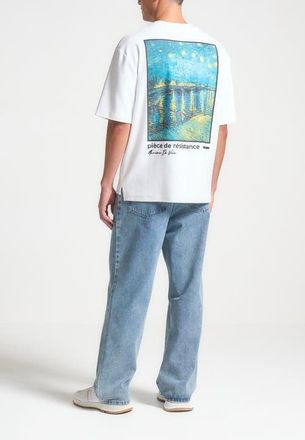 Mani&egrave;re De Voir Piece De Resistance - Van Gogh Cotton T-Shirt in White at Nordstrom, Size Xx-Large