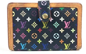 Louis Vuitton Black Noir Monogram Multicolore Wallet (Bi-Fold) (Pre-Owned)