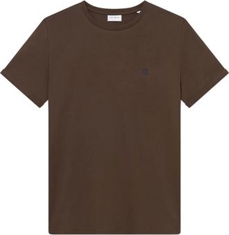 Les Deux Norregaard T-shirt - men - Cotton - L - Brown
