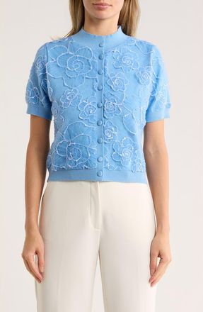 By Design Molly Cardigan in Vista Blue at Nordstrom Rack, Size X-Large