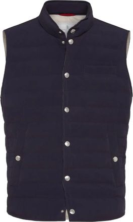 Brunello Cucinelli Gilet trapuntato - Blu