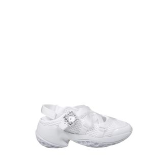 Roger Vivier Ballerinas, female, White, Size: 8 US Viv Run Strass Trekky Ball Sneaker