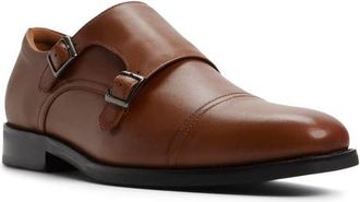 Aldo Argyle Monk Strap Shoe in Tan at Nordstrom, Size 10.5