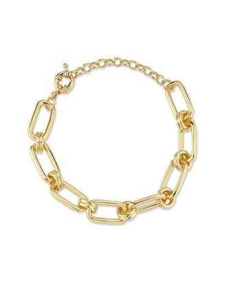 Glaze Jewelry 18K Plated Bold Square Link Bracelet