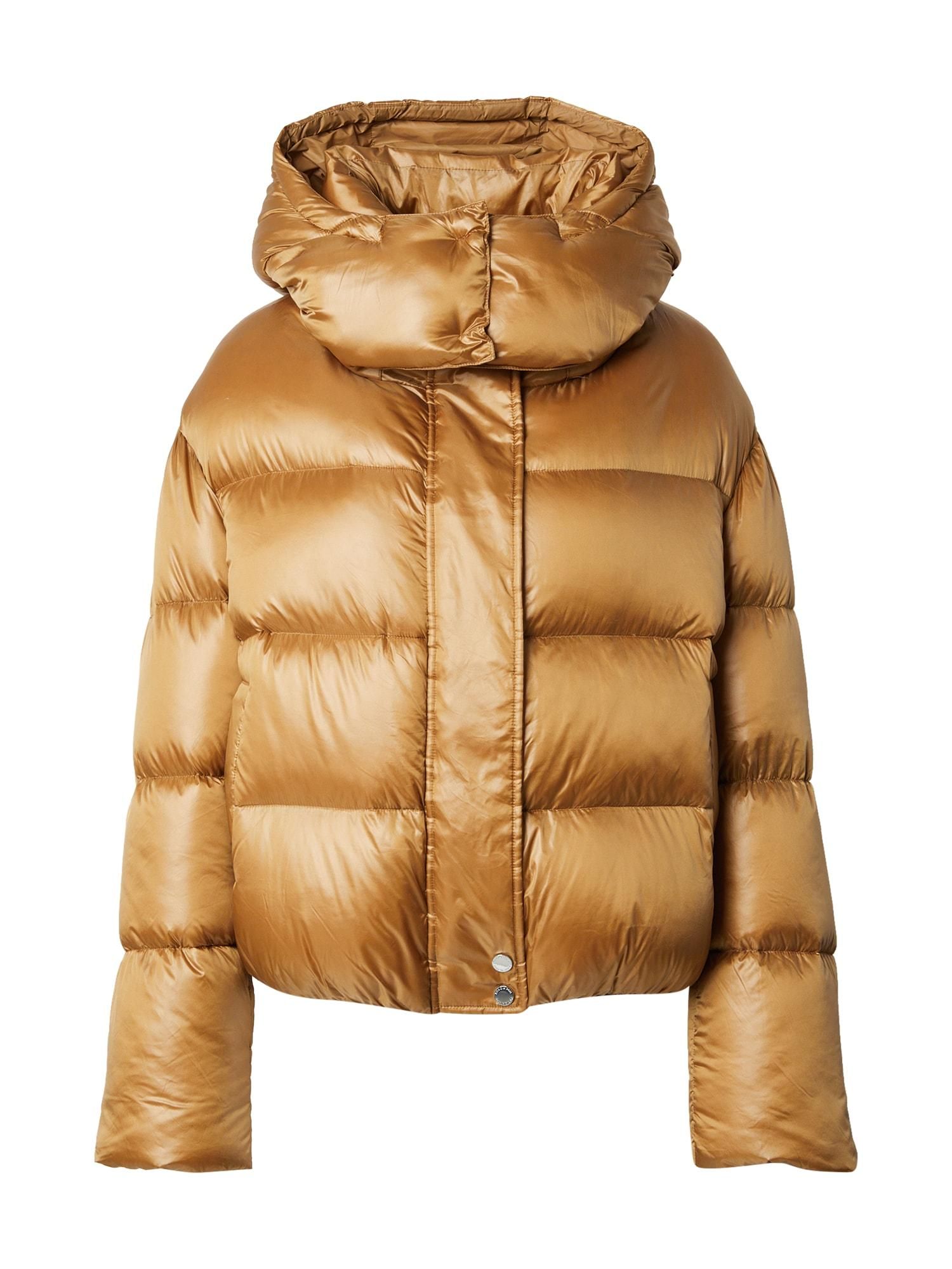 Parka Steppjacke Gold Steppjacke Goldene Winterjacke Damen
