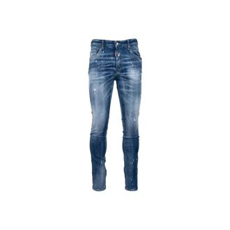 Dsquared2 Skinny Jeans, male, Blue, Size: 2XL Mens Button Jeans