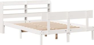 vidaXL Vidaxl - Estructura de cama sin colchón madera maciza de pino 160x200 cm