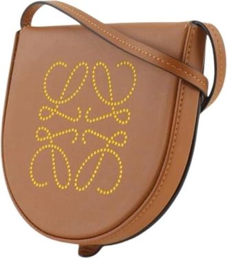 Loewe Pre-owned Pochette Schoudertas - Dames - Vintage Schoudertas - Bruin - ONE Size - Leer - Vintage