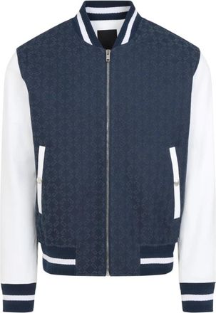 Givenchy Blauwe Jas voor Mannen Stijlvol Comfort - Heren - Bomber jackets - Veelkleurig - 2XL - Katoen - Jassen