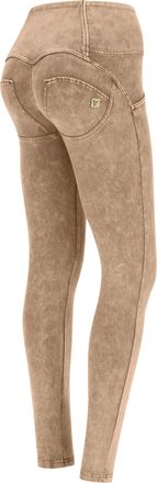 Freddy Pantaloni push up WR.UP vita alta con bottoni bleached