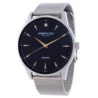 Kenneth Cole Diamond Quartz Black Dial Mens Watch KCWGG2186403