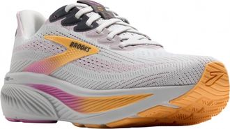 Brooks Womens Ghost 17 Shoe In Oyster/apricot/pink