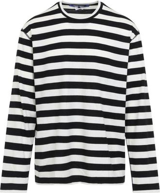 Junya Watanabe Bold Striped Wool Long Sleeve T-Shirt