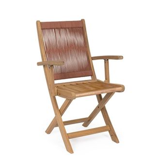 Konte Design Juego de 2 sillas plegables de madera de acacia
