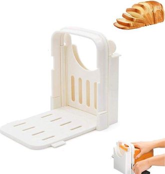 No Brand Cortador De Pan Plegable - Tabla Para Cortar Pan - Cortador De Pasteles - Rejilla Para Cortar Pan - Rejilla Para Cortar Tostadas - 3 Grosores - Cortad