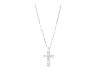 Kendra Scott Cross Crystal Pendant Womens Necklace Womens Necklace Rhodium White Crystal