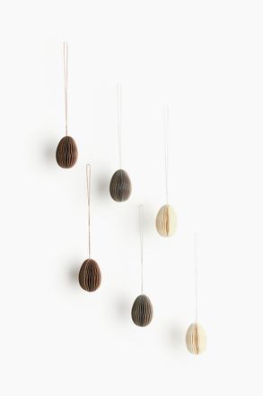 H&M 6er-Pack Osterdekorationen - Weiss