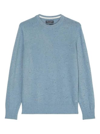 Marc O'Polo speckled-knit crew-neck sweater - Blue