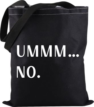 Generic Funny Introvert Tote Bag Ummm No Tote Bag Sarcastic Quote Tote Bag Sarcastic Message Statement Gift (Ummm No TOTE)