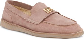 Dolce & Gabbana Logo Suede Loafer in 8H424 Malva 1 at Nordstrom, Size 38