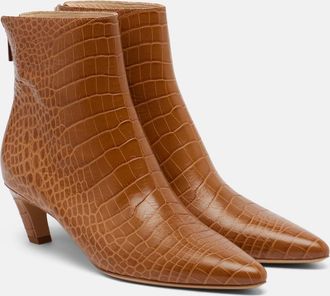 Gabriela Hearst Clayton croc-effect leather ankle boots