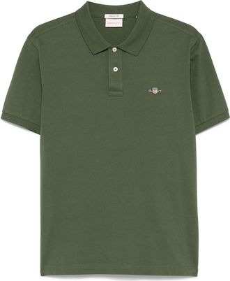 GANT Polo a maniche corte con logo - Verde