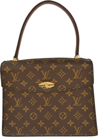 Louis Vuitton Malesherbes Handbag Monogram Canvas Brown Canvas Handbag (Pre-Owned)