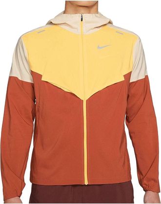 Nike UV Windbreaker Jacket Yellow Orange CZ9071-234