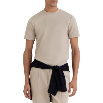 Reiss Bradley Crewneck T-Shirt in Stone at Nordstrom, Size Xx-Large