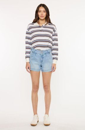 Kancan Bellinie High Rise Shorts in Light Wash at Nordstrom, Size 27