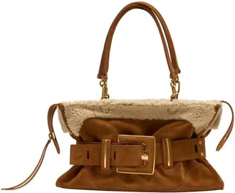 Balmain Anthem Shoulder Bag Brown