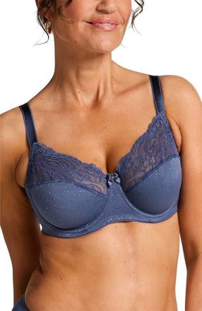 Hunkem&ouml;ller Sophie Non-Padded Underwired Bra in Blue Indigo at Nordstrom, Size 42Ddd