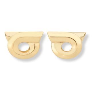 Ferragamo Earrings, female, Yellow, Size: ONE SIZE Gancini Earrings (L)